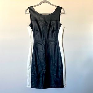 Black and white fitted business casual dress. Size 6.